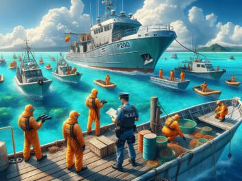 Exercice de police des pêches : « La Tapageuse » arraisonne un thonier