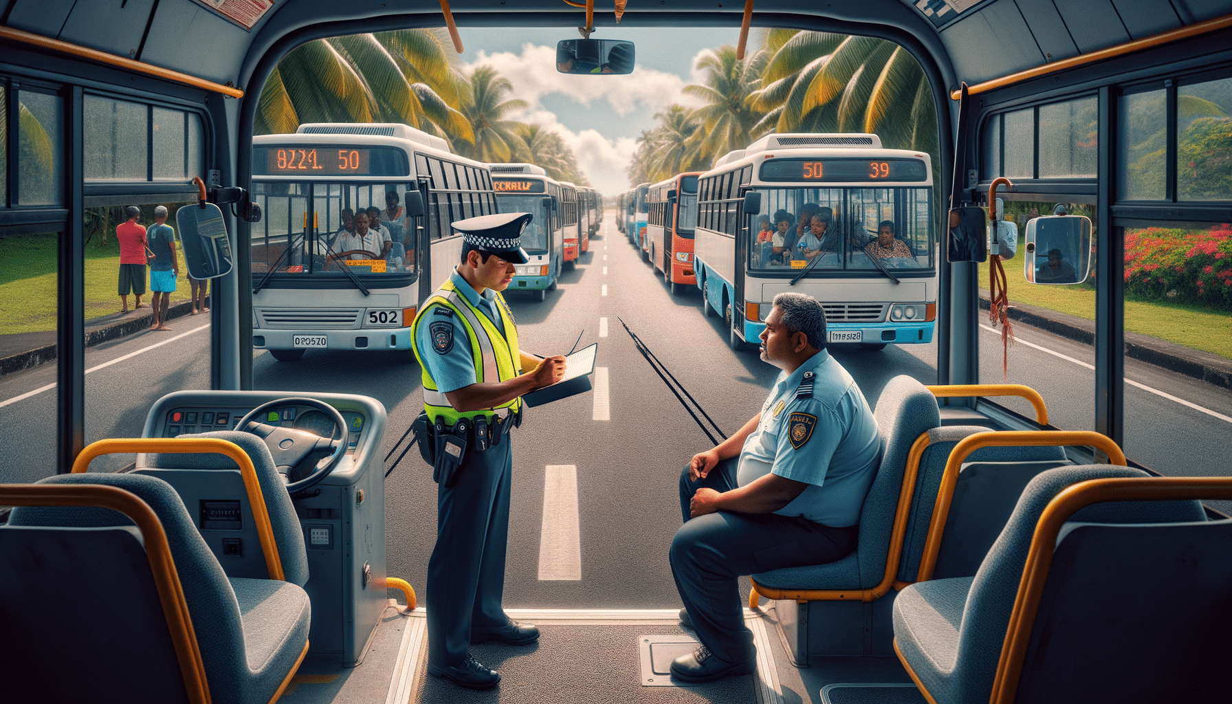 Opération de contrôle des bus : un chauffeur positif aux stupéfiants