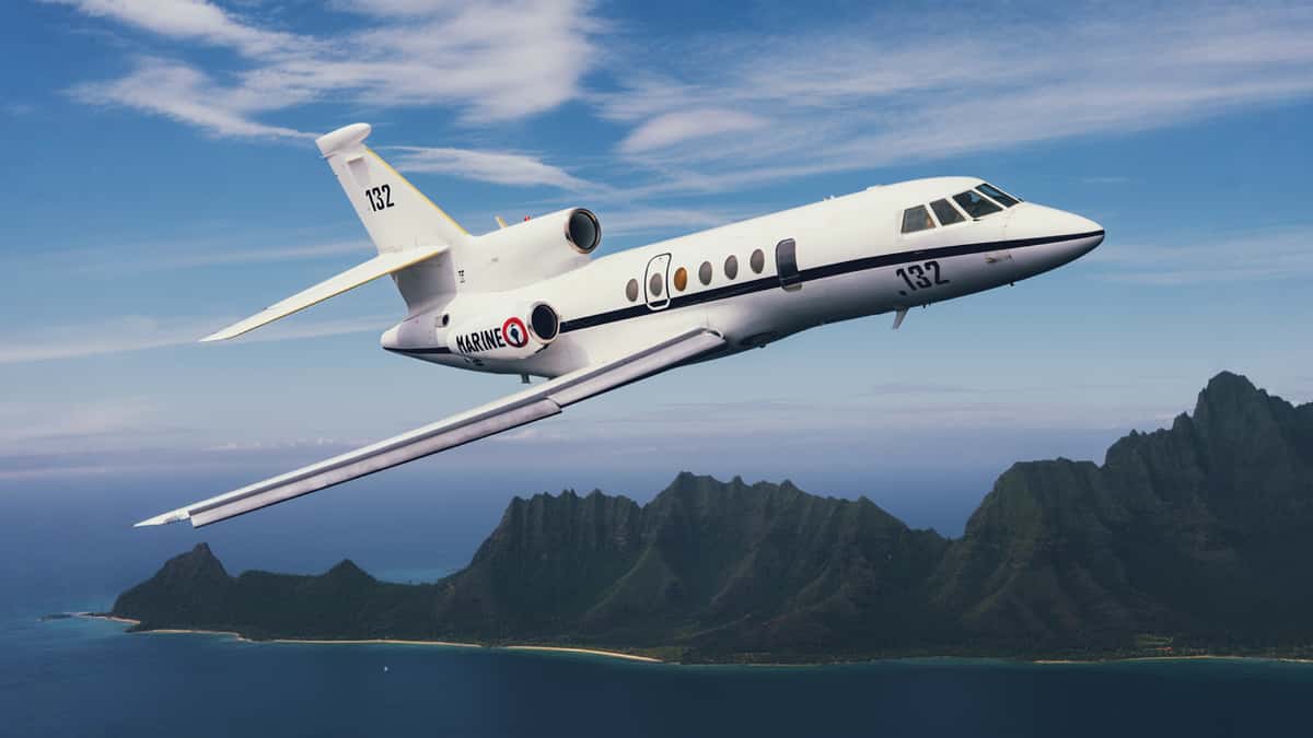 Le Falcon 50 Triton prend son envol à Tahiti