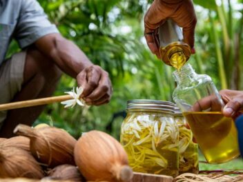Du champ à la bouteille : immersion chez les artisans du monoï