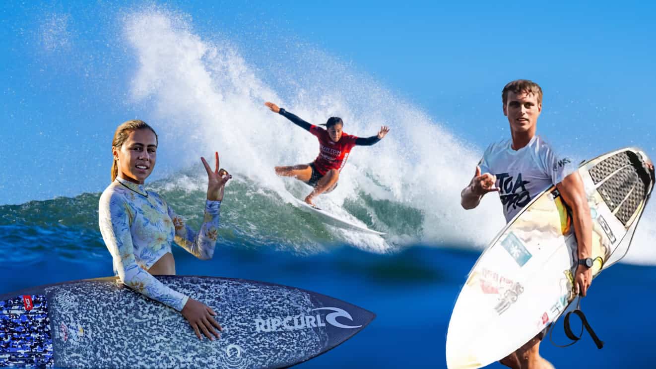 Le surf polynésien frappe fort : podiums et rêves d’élite pour Kauli Vaast et Tya Zebrowski !