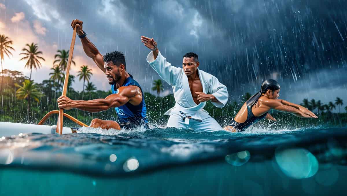 Palau 2025 : nos athlètes polynésiens lancent leur quête de médailles sous la pluie tropicale