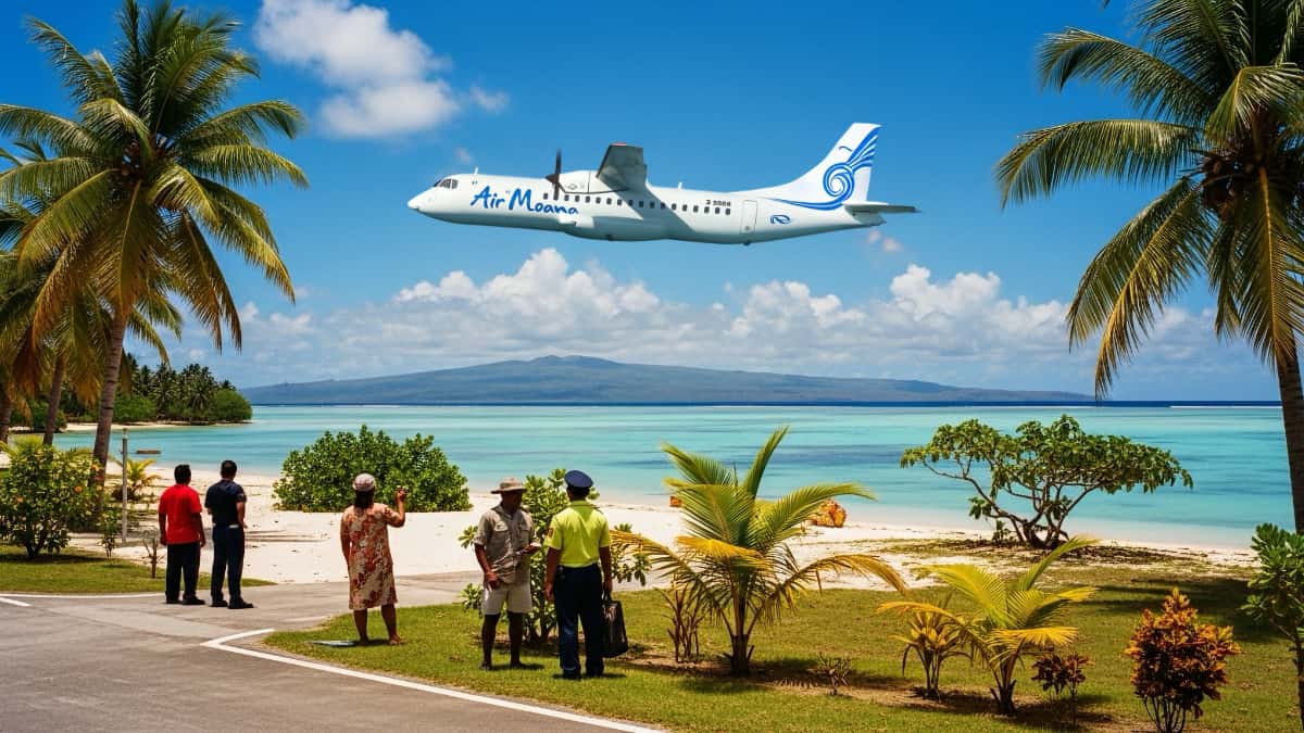 Nouvelle liaison Tahiti-Fakarava : Air Moana met en service son troisième ATR